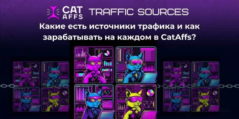 Источники трафика и как на них зарабатывать в CatAffs. Список бесплатных и платных источников